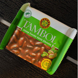 Молочный шоколад Tambol с фисташками